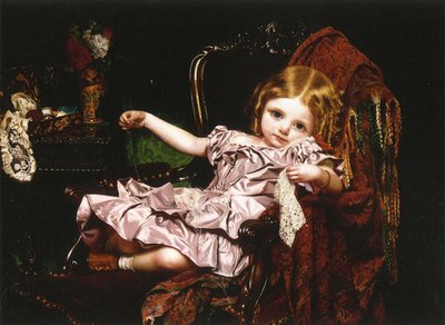 Jeune fille dans un fauteuil, vers 1850 - Sophie Gengembre Anderson